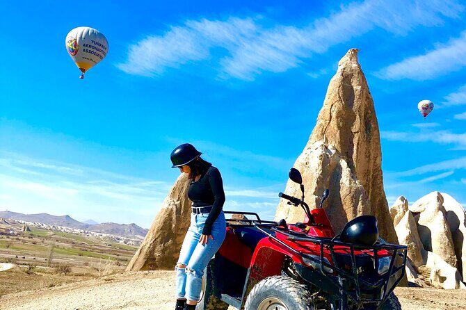 Atv Quadbike tour in Cappadocia Göreme - The route: Rose Valley fairy chimneys, Love Valley views, Red Valley sunset