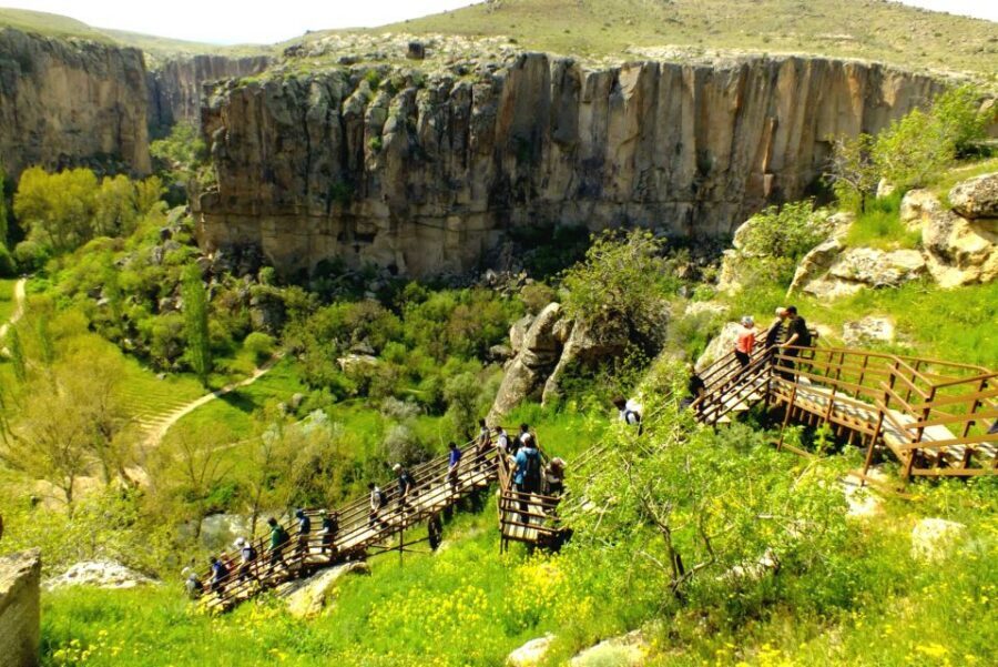 Cappadocia: Hiking & Undergroud City Tour - Red Valley 4 km Hike: Rose, Red, Yellow, Orange Fairy Chimneys