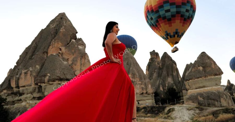 Cappadocia Photoshoot with Flying Dress - Professional Posing That Helps Even If You Feel Awkward