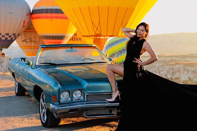 Cappadocia Private Photo Shoot with Flying Dress & Vintage Car - Key highlights worth getting excited about