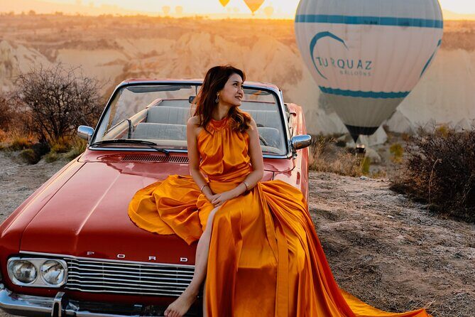 Cappadocia Private Photo Shoot with Flying Dress & Vintage Car - What’s Included, and What You Should Plan Around