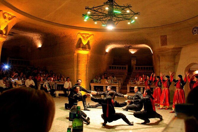 Cappadocia Turkish Night With Unlimited Drinks And Dinner - The Goreme Show Highlights: Fire, Drums, Knives, Belly Dance, and Folklore