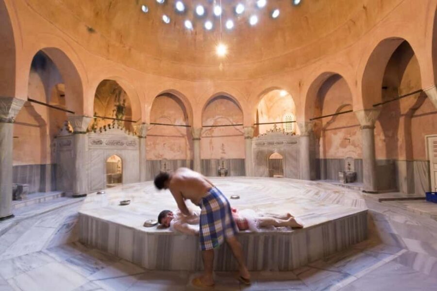 Cappadocia Turkish Traditional Bath - Hamam - Bubble Massage - The flow of your 60 minutes: steam, salt, foam, apple tea