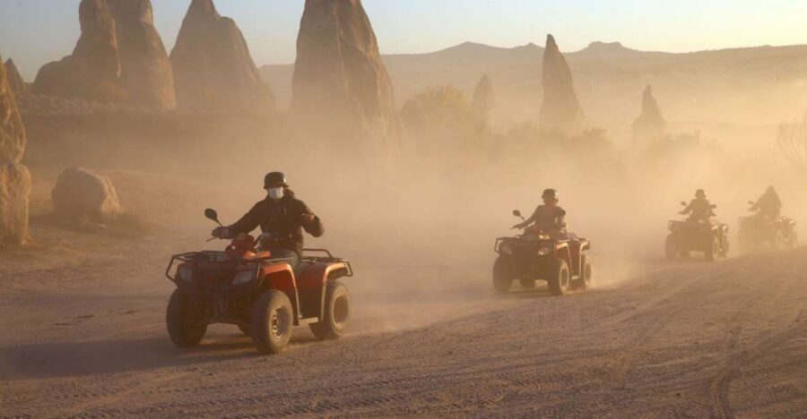 From Ürgüp/Göreme: Cappadocia Sunrise or Sunset Quad Tour - Hotel Pickup From Ürgüp or Göreme (and the 10-Minute Rule)