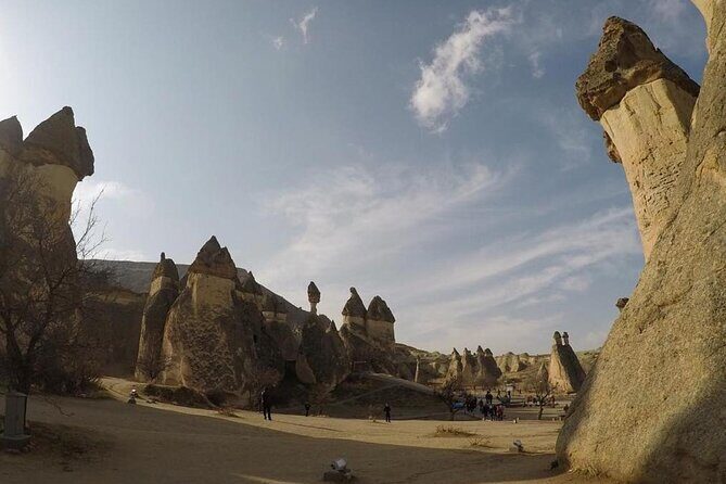 Full-Day Private Historical Guided Tour of Cappadocia - Pigeon Valley: panoramic views and a quick, fun photo moment