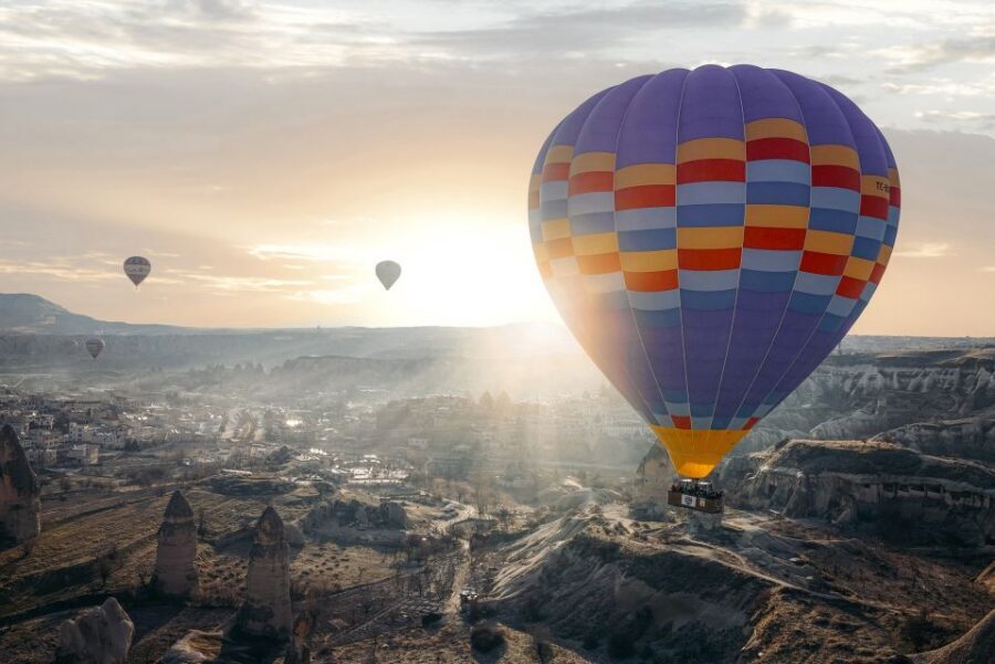 Hot air balloons in Goreme red valley - Should You Book This Hot Air Balloon Over Red Valley?