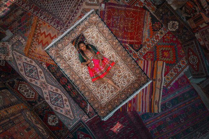 Private Photo & Drone Session in Carpet Gallery - A rooftop carpet shop set in Göreme